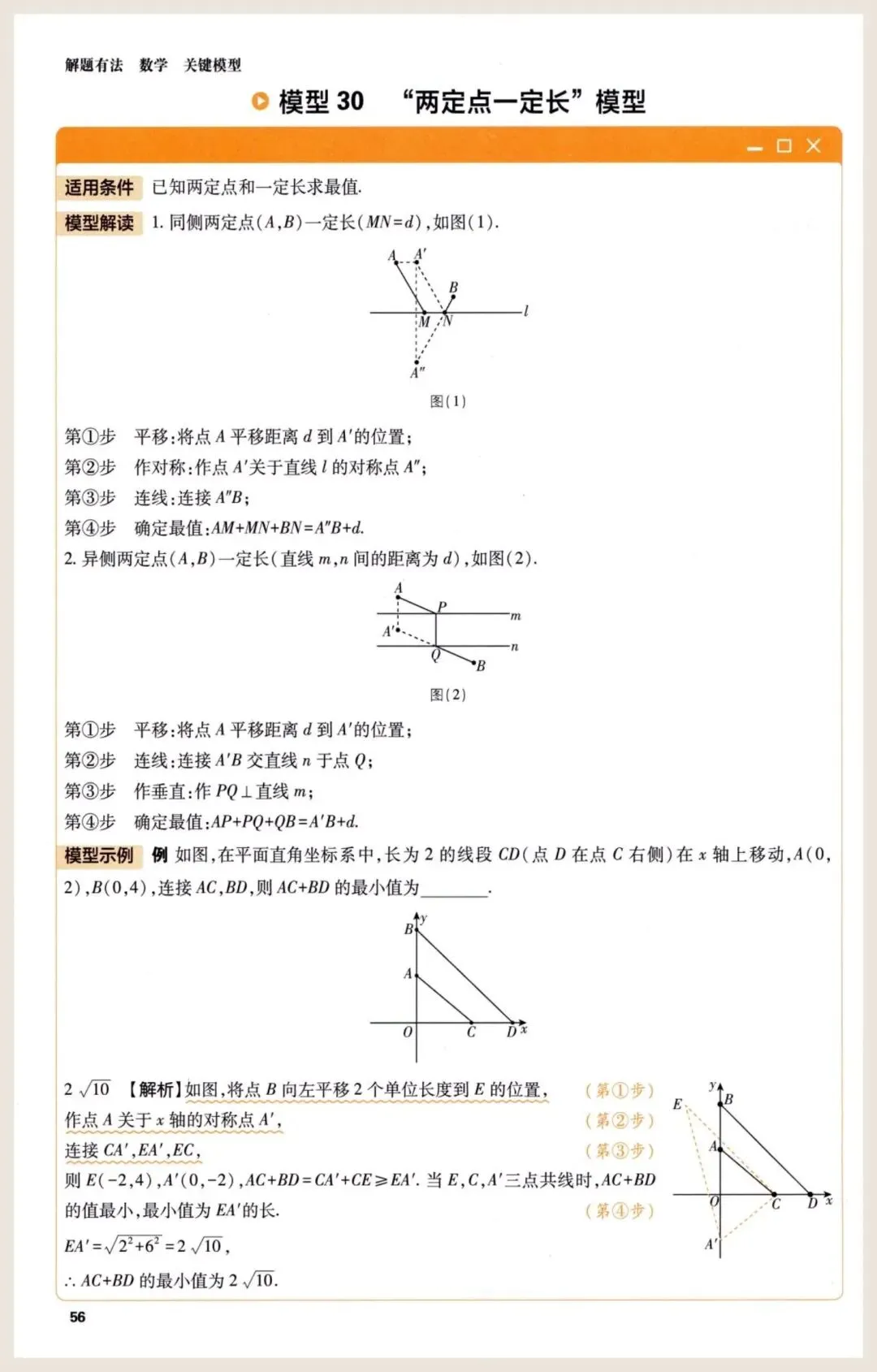 【中考数学】一模后快速提分50种解题模型 第57张 【中考数学】一模后快速提分50种解题模型 第57张