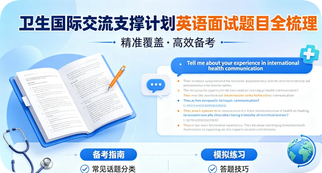 卫健委公派英语面试真题:卫生国际交流支撑计划英语面试题目全梳理|杰恩英语笔记 第4张 卫健委公派英语面试真题:卫生国际交流支撑计划英语面试题目全梳理|杰恩英语笔记 第4张