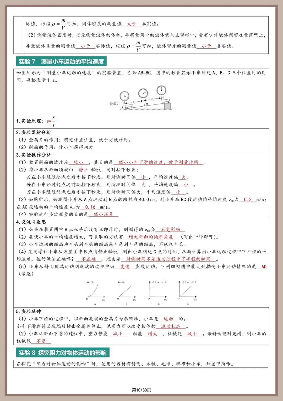 中考物理实验总结【2026 同适应】 第10张