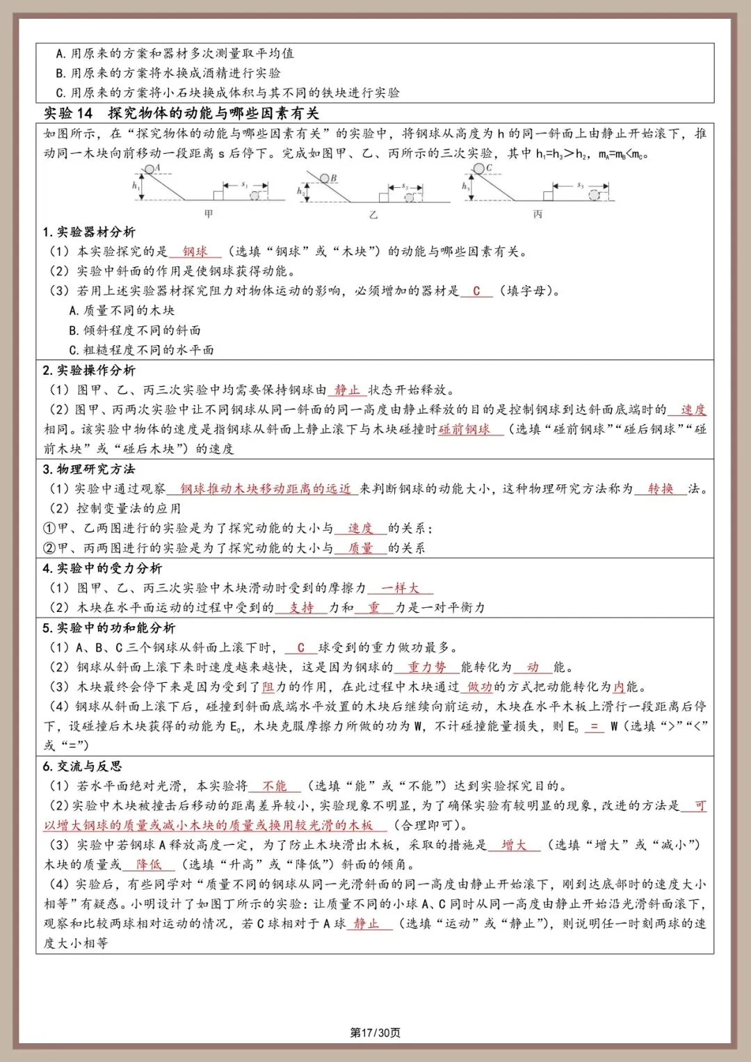中考物理实验总结【2026 同适应】 第17张