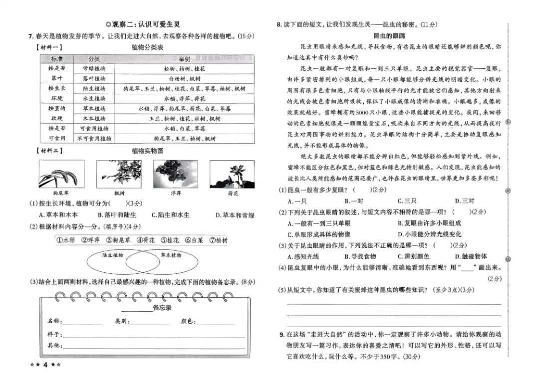 26春三年级下册语文1-8单元试卷【单元+期中+期末】含答案|完整电子版可打印 第3张 26春三年级下册语文1-8单元试卷【单元+期中+期末】含答案|完整电子版可打印 第3张