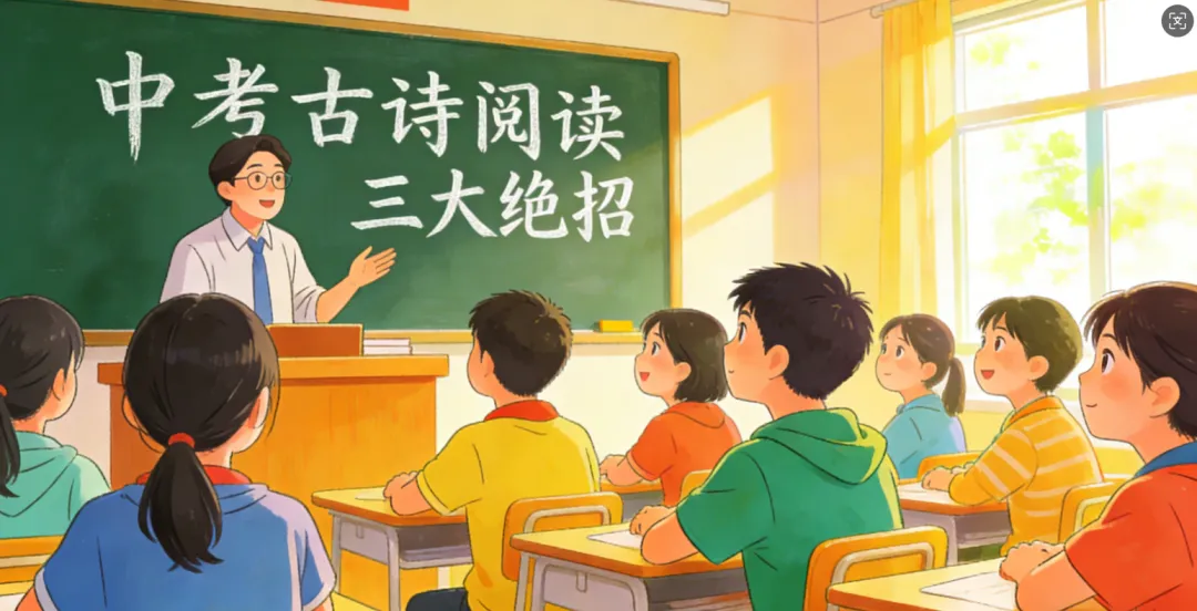 中考古诗阅读,掌握这三大绝招,此类阅读题秒变送分香馍 第1张