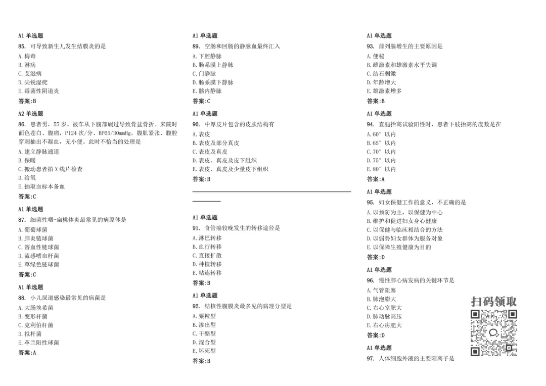 2026 卫生资格试卷已出!今年考这些,速领 第13张