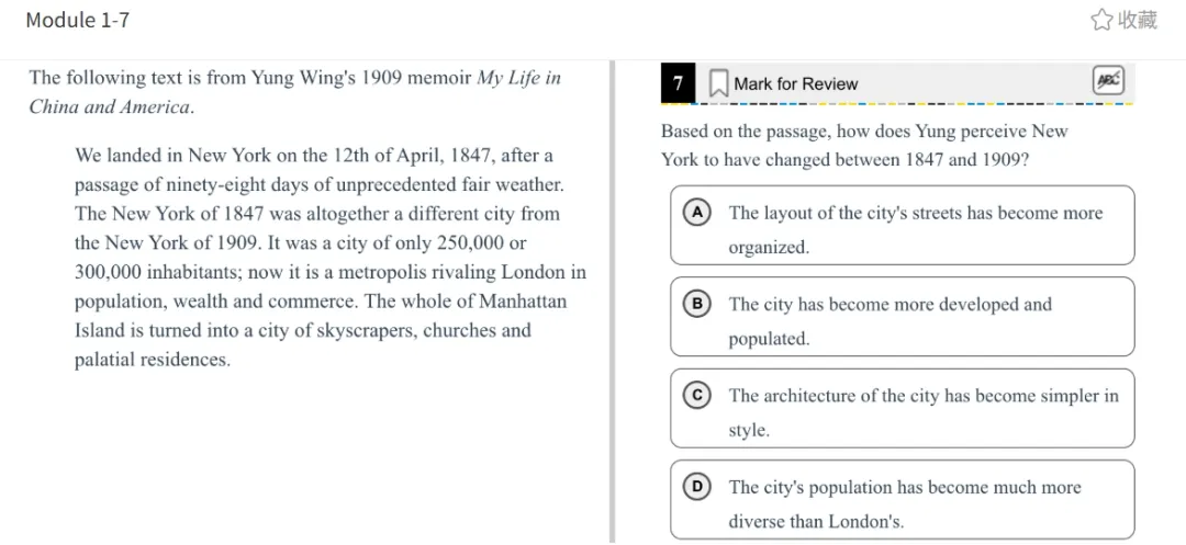 机考SAT真题解析—第七套 第7张