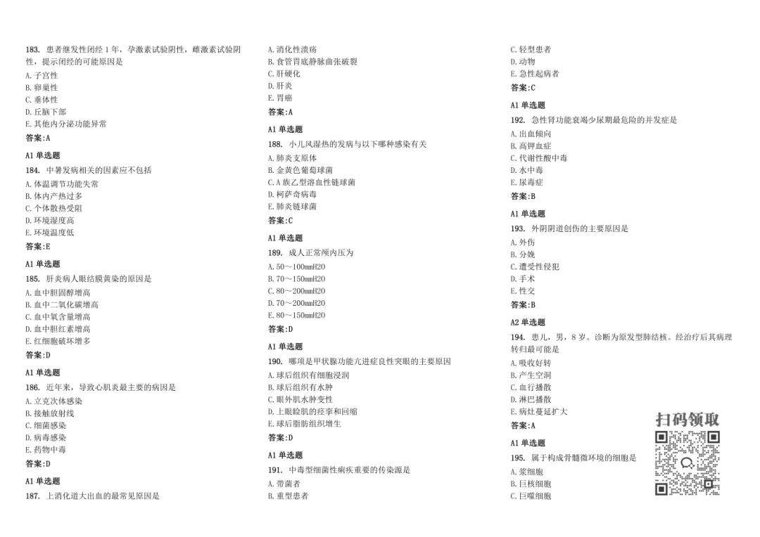 2026 卫生资格试卷已出!今年考这些,速领 第21张