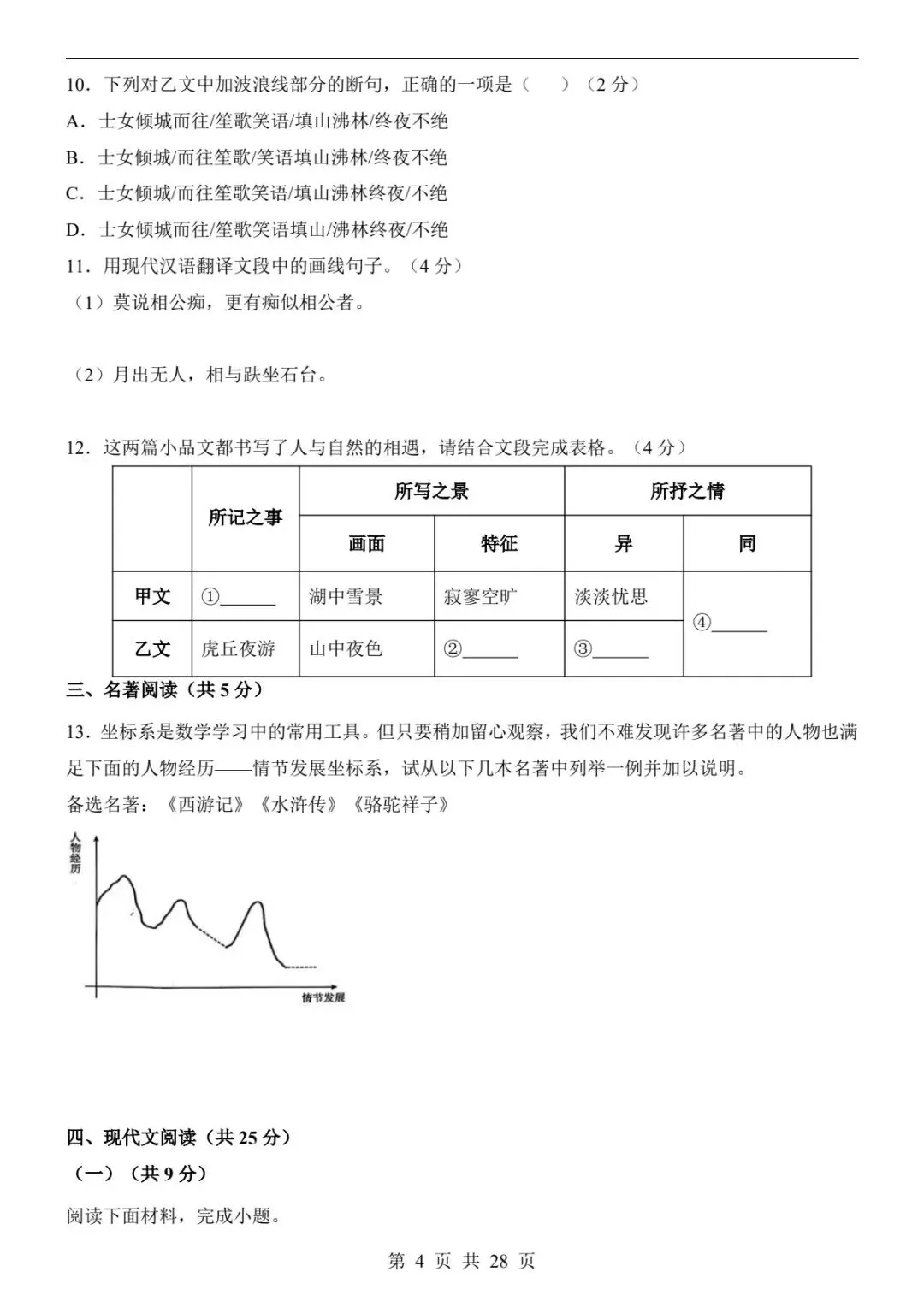 2026中考语文一模卷(全国通用)|试题+答案解析+答题卡,冲刺必刷!(可下载打印) 第12张