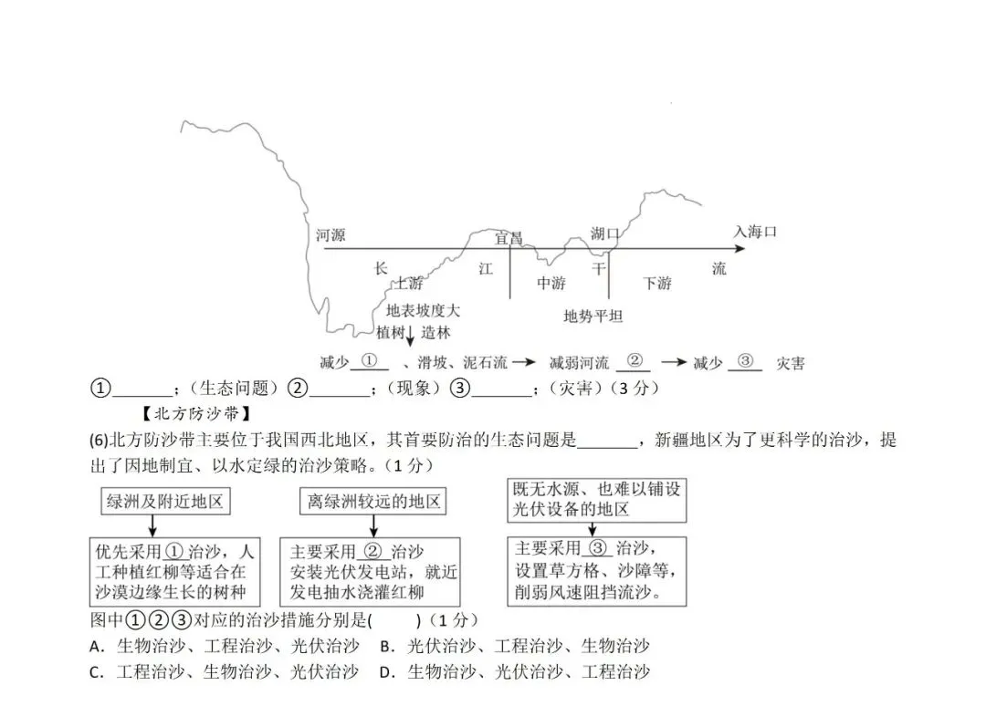 2026年中考地理模拟试卷4 第8张