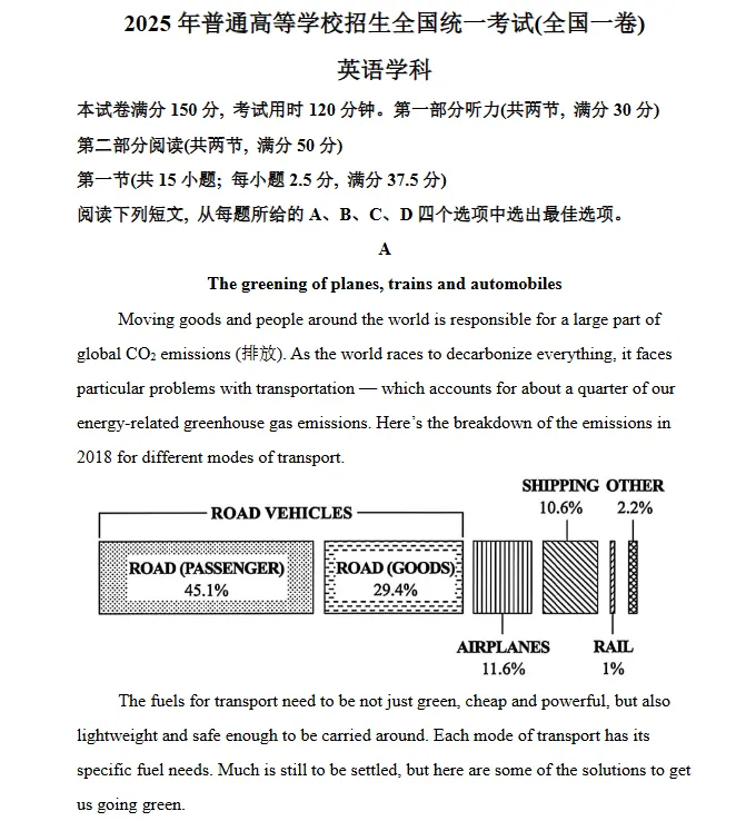 2025年高考英语真题|山东省真题及答案详解【免费PDF分享】下载打印 第6张 2025年高考英语真题|山东省真题及答案详解【免费PDF分享】下载打印 第6张