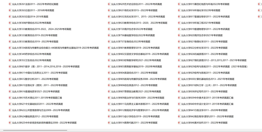 汕头大学考研专业课历年真题汇总(含2026真题) 第2张