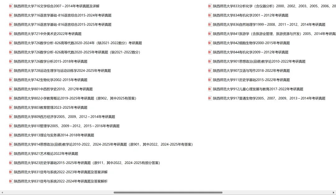 陕西师范大学考研专业课历年真题汇总(含2026真题) 第3张 陕西师范大学考研专业课历年真题汇总(含2026真题) 第3张