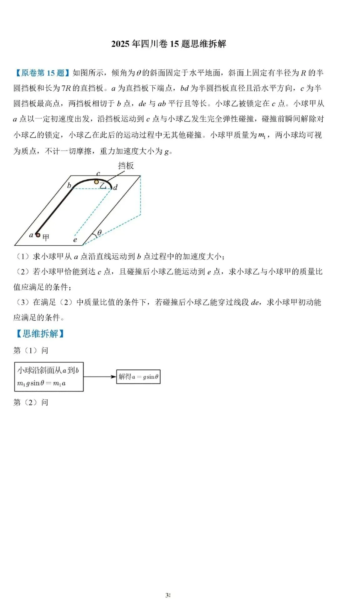 【高考真题】2025年高考物理压轴题思维拆解可视化精编word 第38张 【高考真题】2025年高考物理压轴题思维拆解可视化精编word 第38张