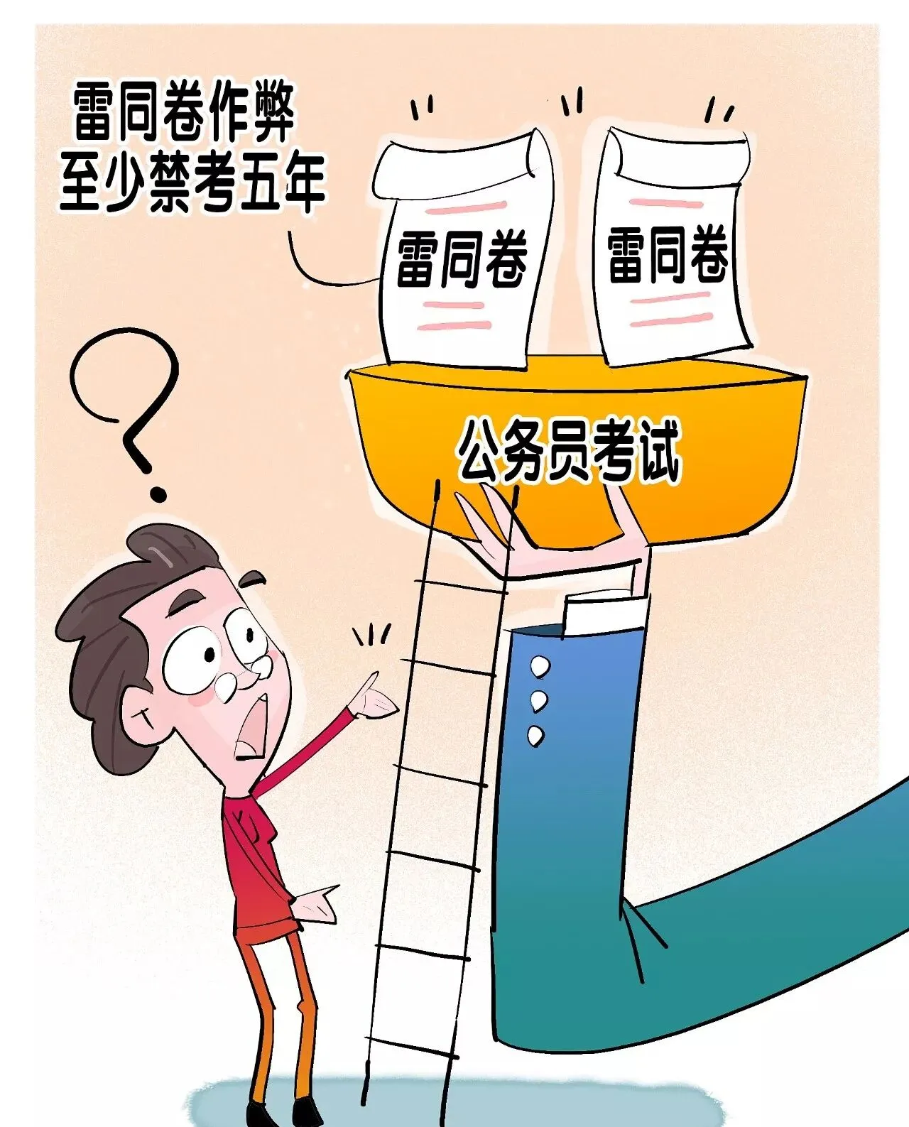 公务员考试第一 竟因“试卷雷同”被淘汰!到底跟谁“雷同”? 第7张