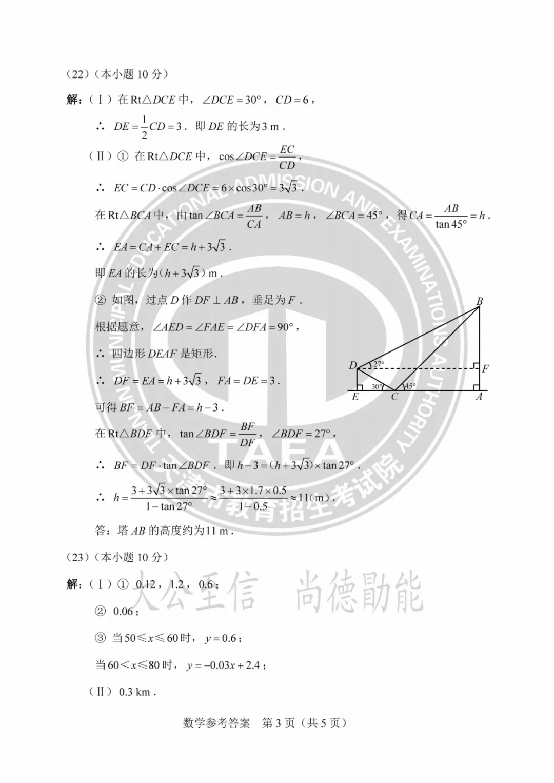 2023年天津中考试卷答案来了!成绩这时公布→ 第25张