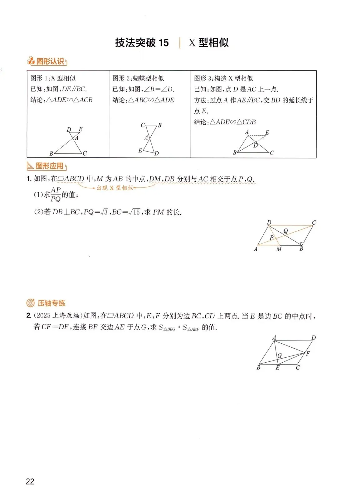 中考数学——6大板块、31种解题技法 第24张