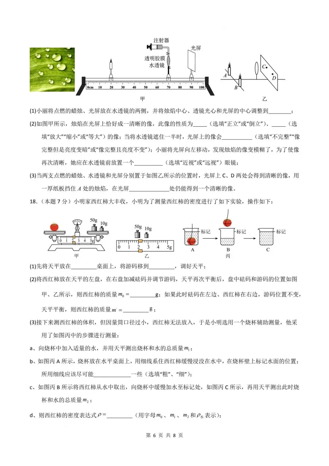 2026年河南中考第一次模拟物理试卷 第6张
