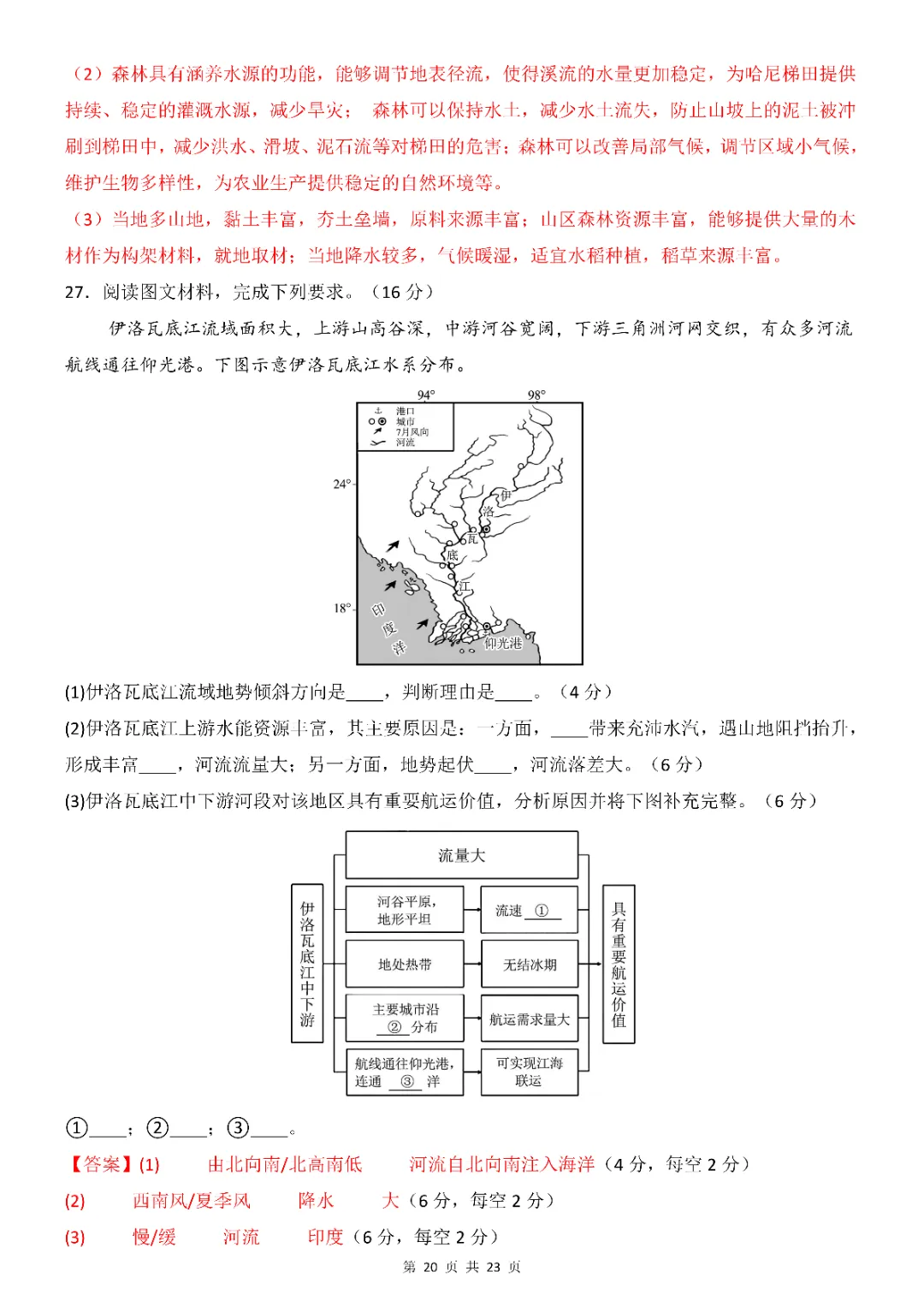 2026年中考会考地理第一次模拟考试(全国通用)(完整电子版可打印) 第22张