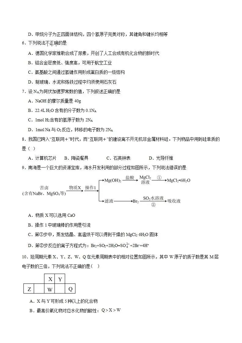 《高中试卷》河北省沧州市十二校联考2026届高三上学期一模化学(含答案) 第3张