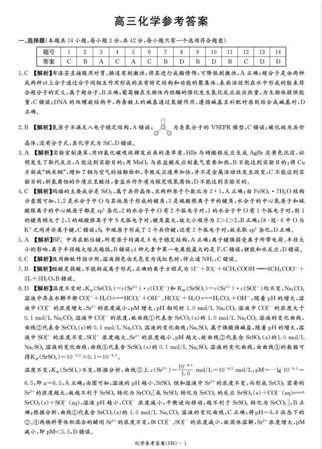 26届湖南长沙雅礼中学高三月考(八)试卷及答案汇总! 第7张