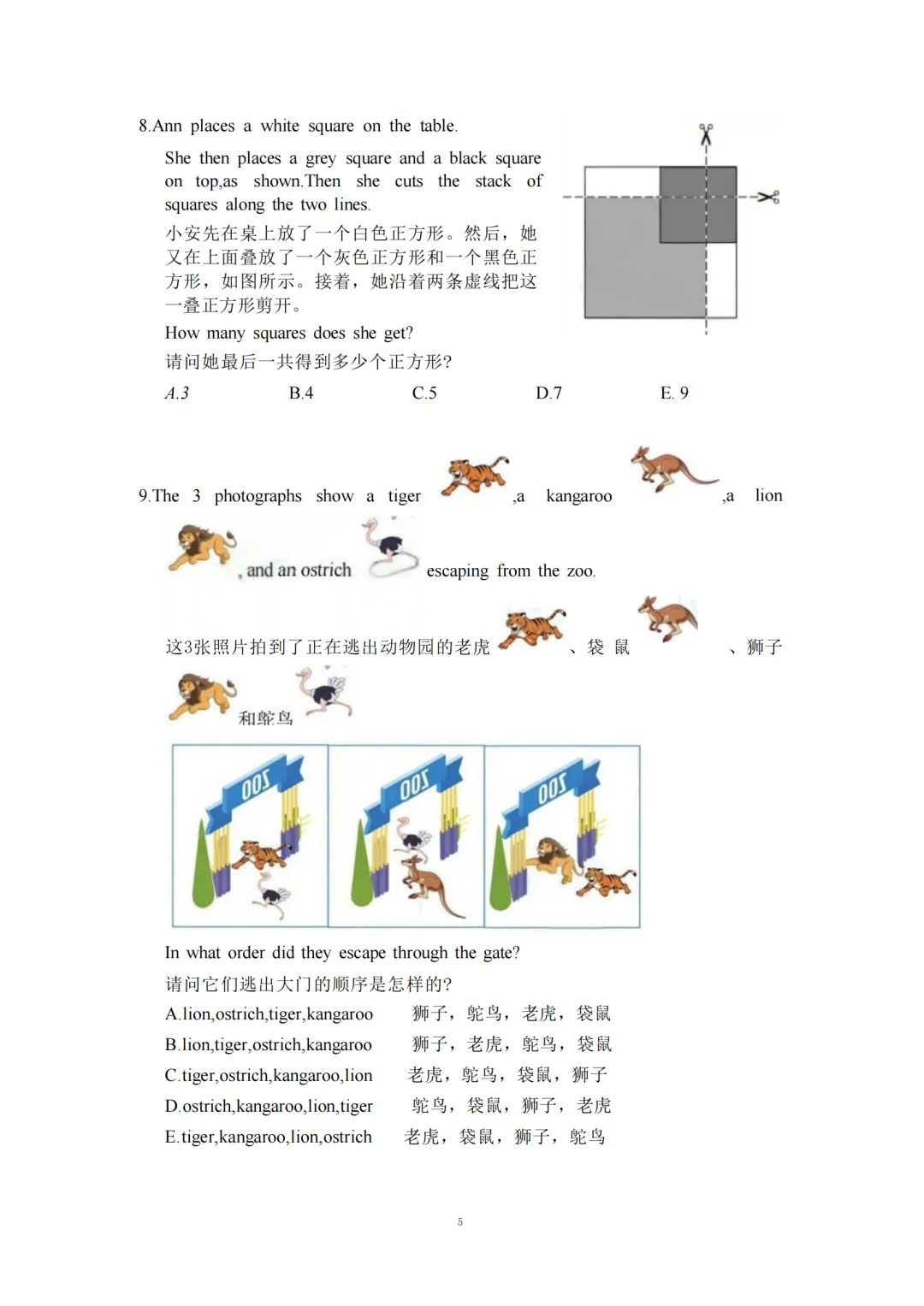 2026年袋鼠竞赛B等级真题解析完整版网盘链接! 第8张