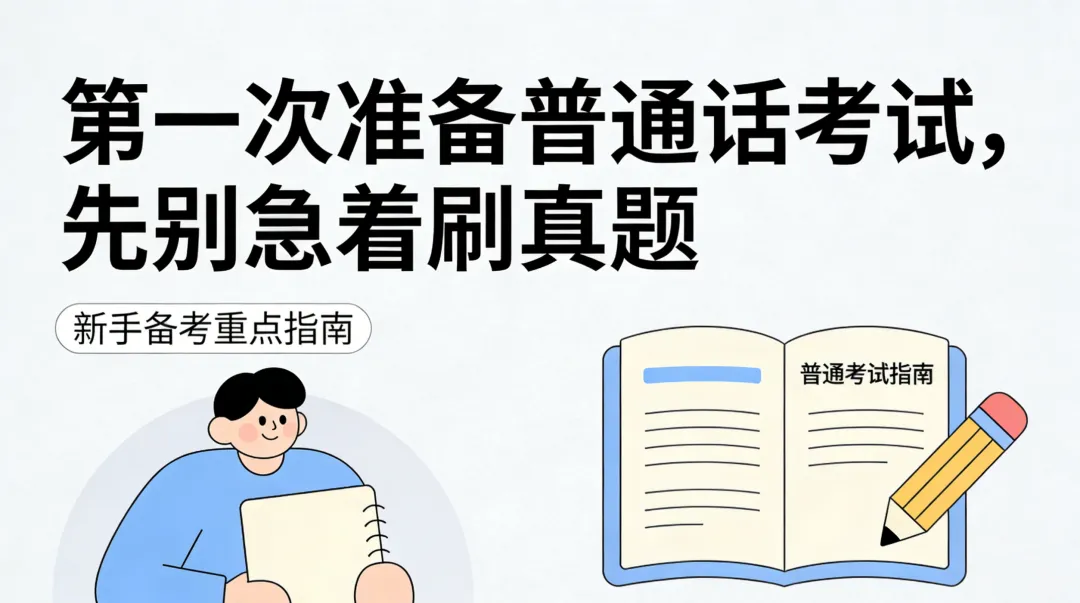 第一次准备普通话考试,先别急着刷真题 第1张 第一次准备普通话考试,先别急着刷真题 第1张