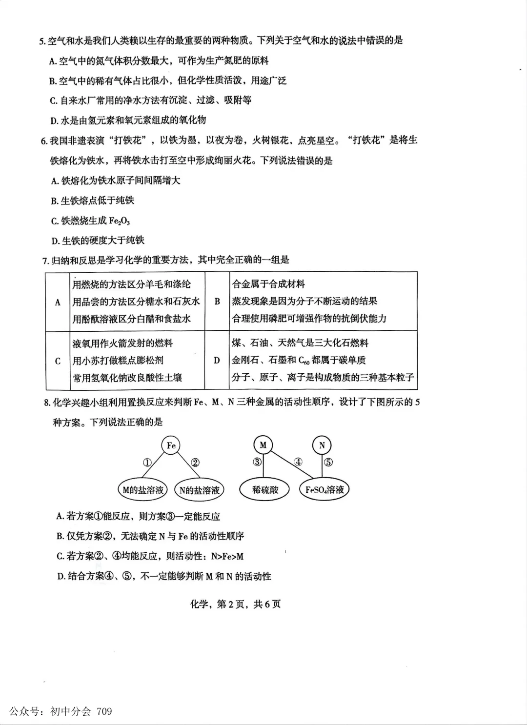 2026.4初中学业水平摸底练习试卷及答案(可打印) 第32张