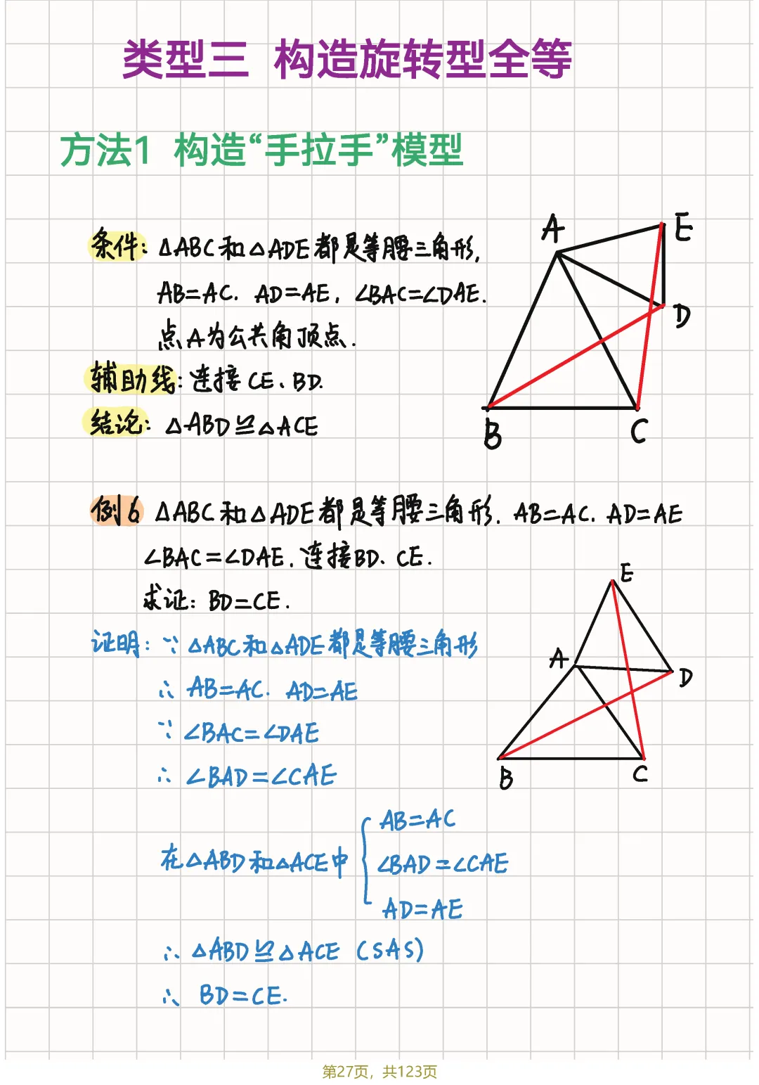 中考几何82个辅助线笔记节选 第32张
