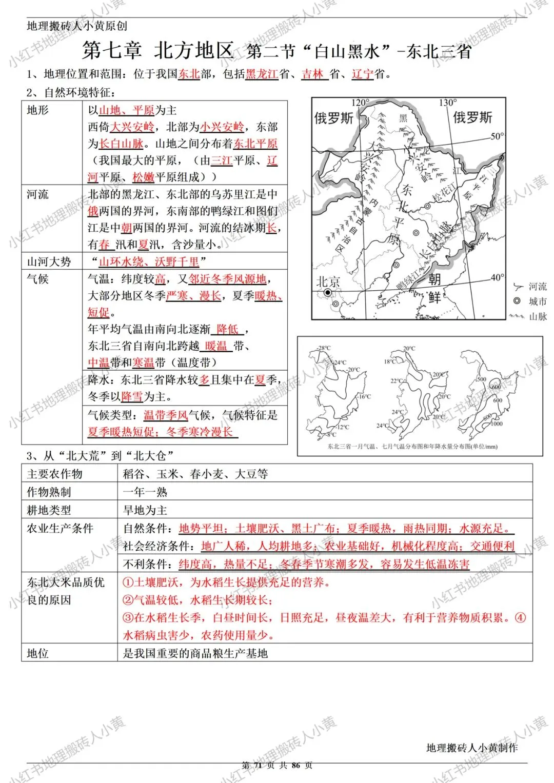 初中地理 中考高效培优系列之一轮复习 【核心知识点清单】 第8张