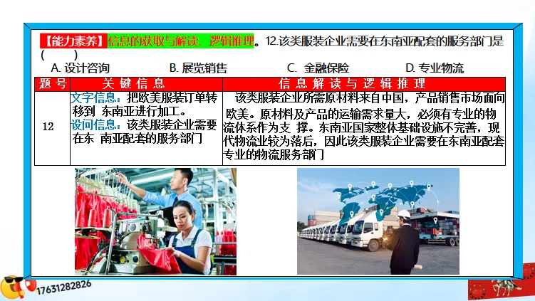 二轮微专题《高考真题分类官方解析》:产业转移和产业结构调整(选自“工业生产、产业转移”) 第55张