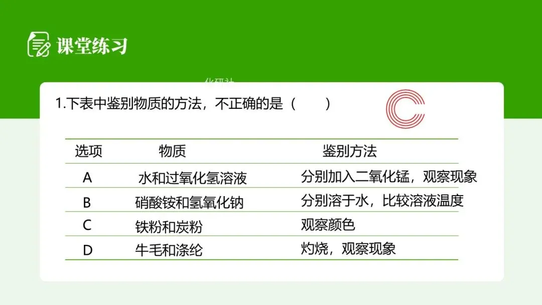 【2026中考化学复习课件】香葱掉色之谜——物质的检验鉴别 第19张