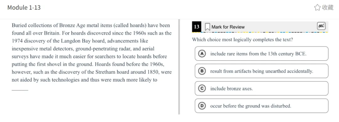 机考SAT真题解析—第十三套 第14张