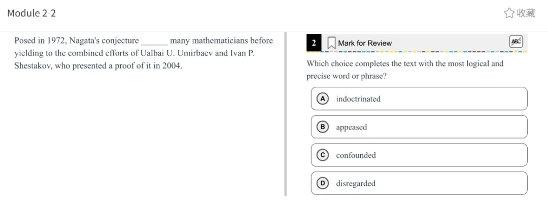 机考SAT真题解析—第十三套 第31张