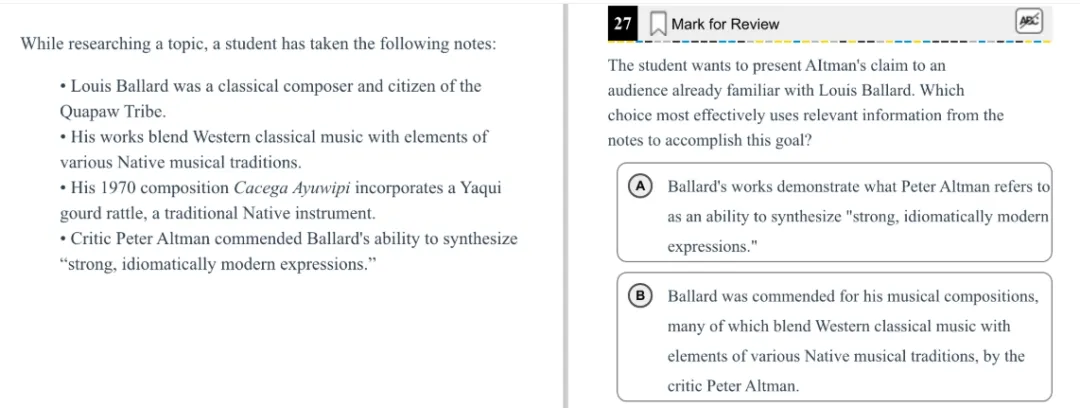 机考SAT真题解析—第十三套 第58张