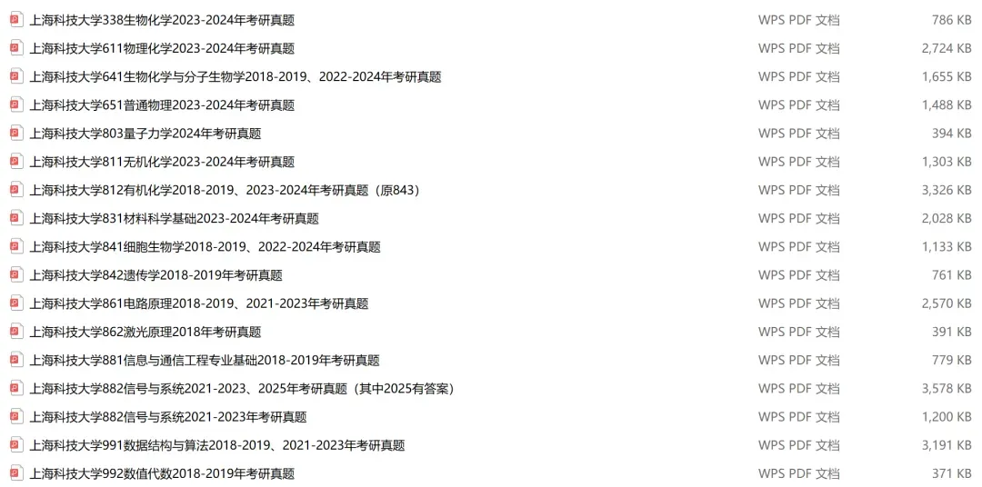 上海科技大学考研专业课历年真题汇总(含2026真题) 第2张