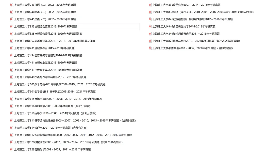 上海理工大学考研专业课历年真题汇总(含2026真题) 第2张