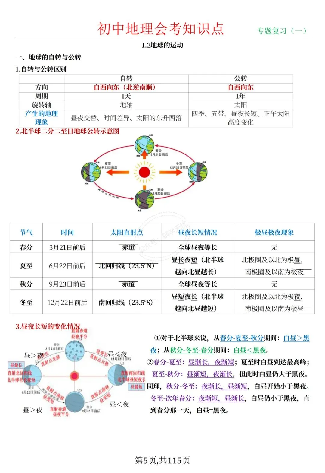中考地理|2026年春期最新版中考地理/会考地理四册知识点提纲,打印出来练习吧,考试轻松拿高分! 第5张