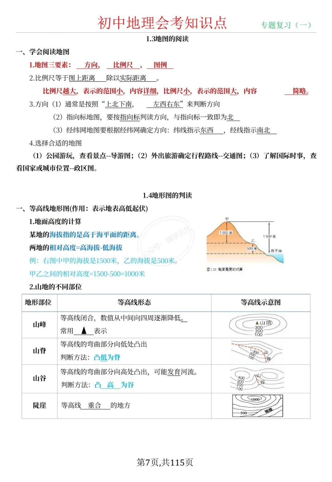 中考地理|2026年春期最新版中考地理/会考地理四册知识点提纲,打印出来练习吧,考试轻松拿高分! 第7张