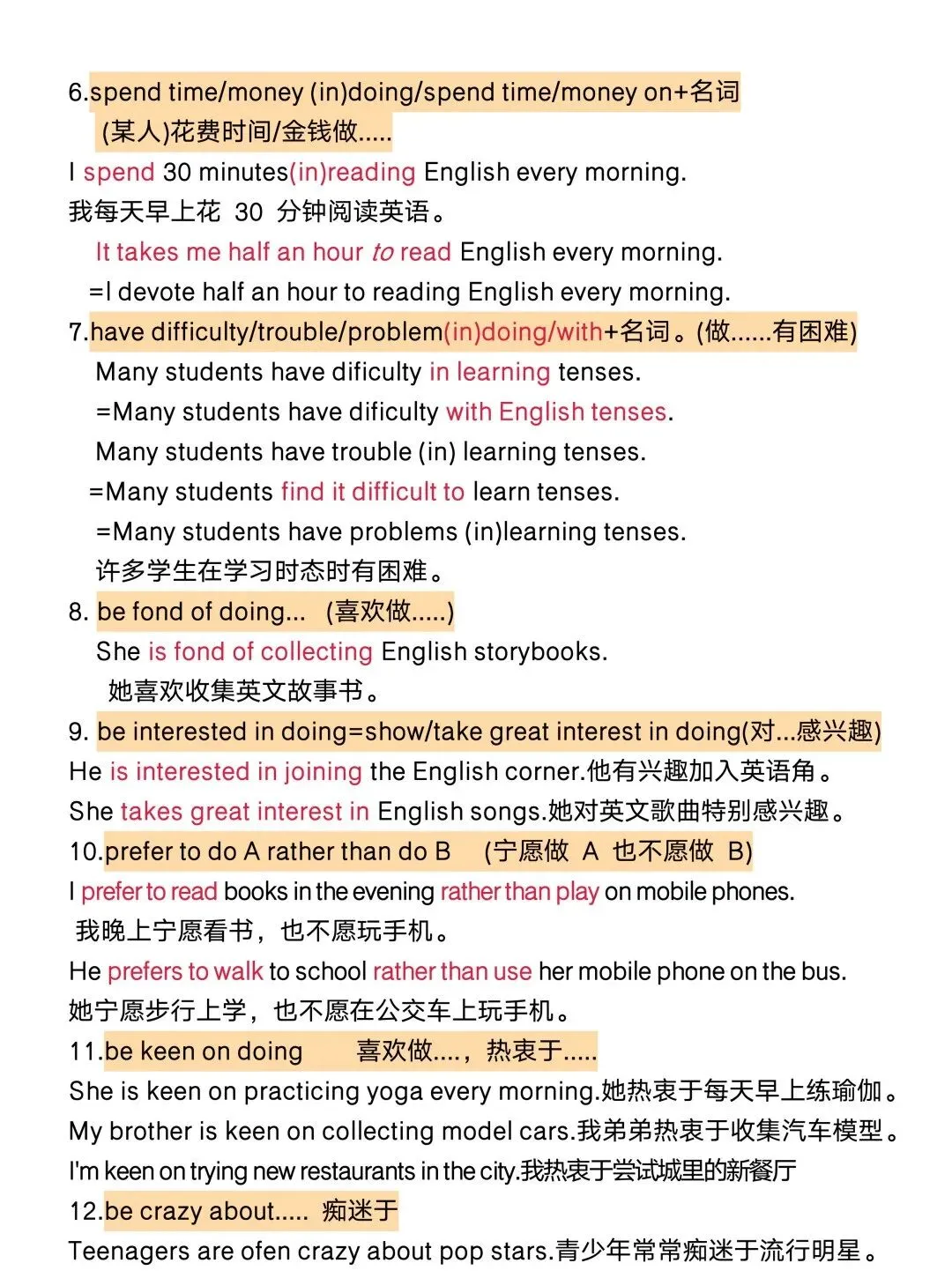 中考英语作文核心句型+固定搭配 第4张