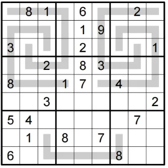 数独竞赛真题-探探数独:2026波兰数独锦标赛资格赛第7题(分值:75) 第1张