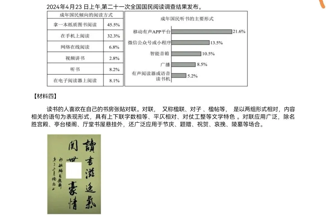 中考复习——综合性学习(图文转换、漫画、对联)练习及答案解析 第7张 中考复习——综合性学习(图文转换、漫画、对联)练习及答案解析 第7张