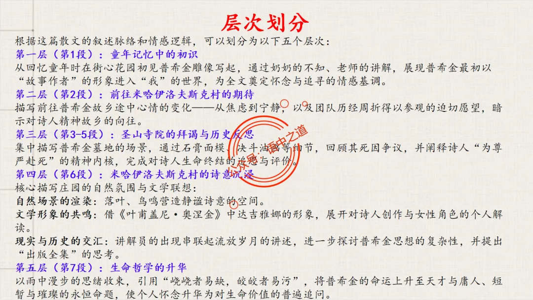 【12篇真题散文】讲透散文九大考点(结构思路+内容要点+形象语言+手法文体+标题意蕴等) 第71张