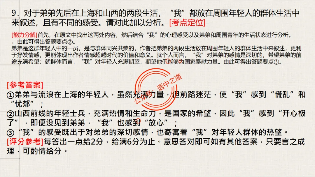 【12篇真题散文】讲透散文九大考点(结构思路+内容要点+形象语言+手法文体+标题意蕴等) 第81张