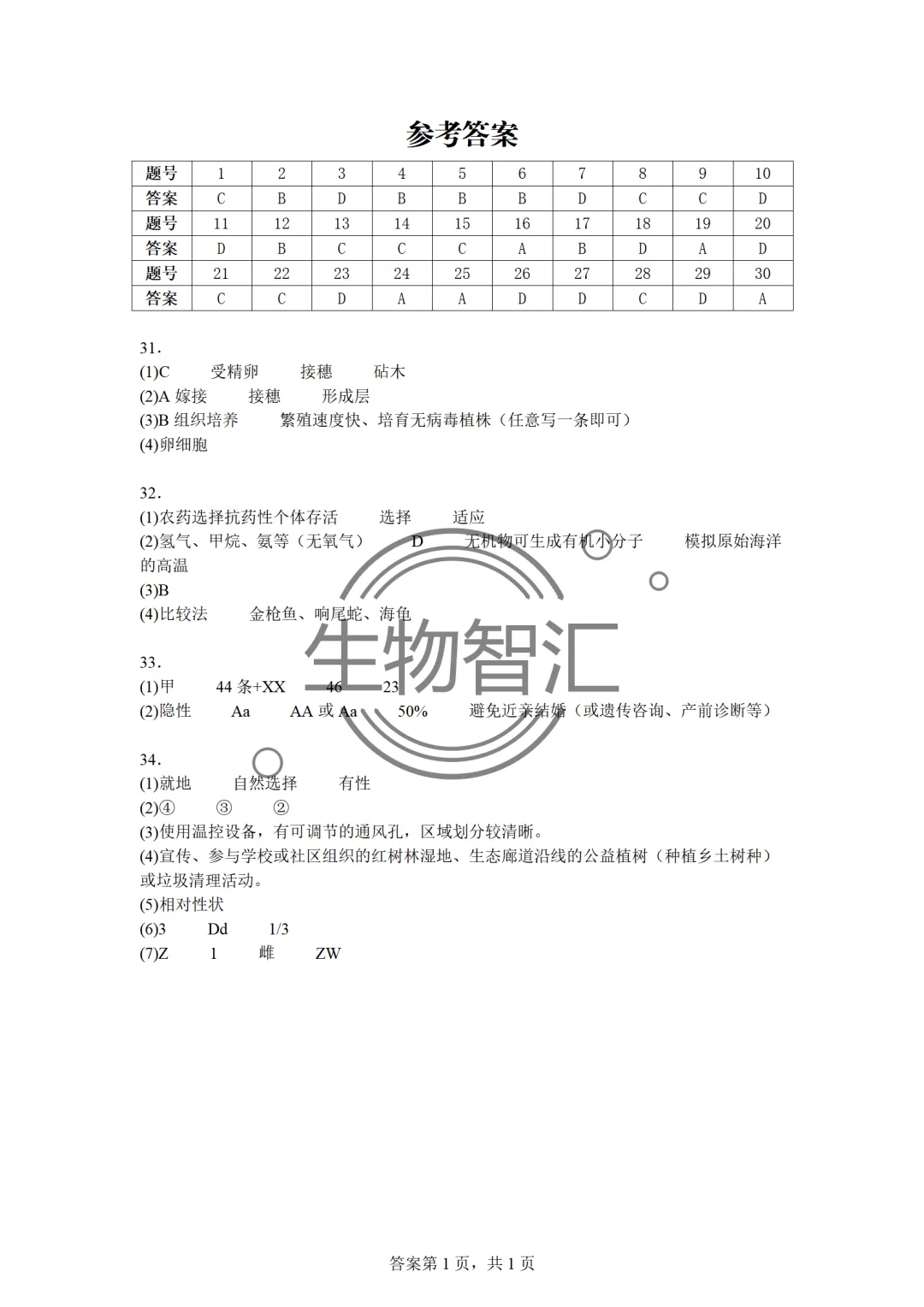 【2026生物中考】四册书四份中考真题汇编题·八下 第18张 【2026生物中考】四册书四份中考真题汇编题·八下 第18张