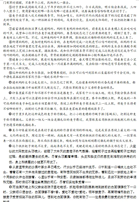 2025-2026学年九年级语文模拟考试 第6张