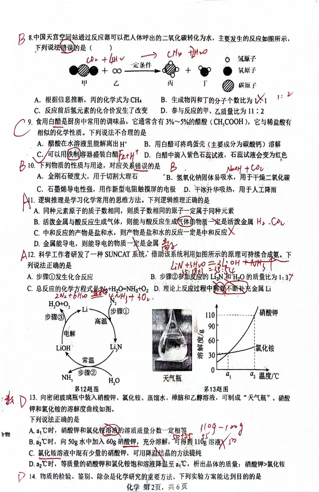 2026模拟考试卷及答案 第8张