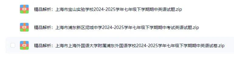 上海七年级下册期中考试试卷分享 第3张