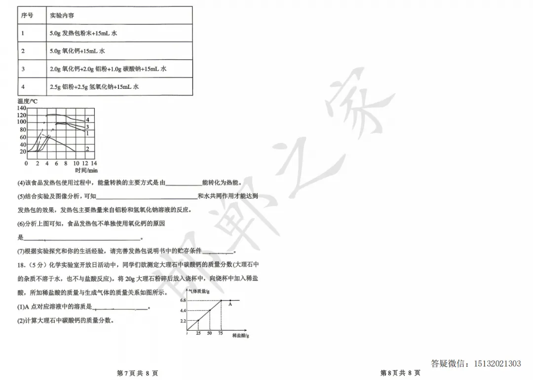 2026.4邯郸市扬帆中学初三二模化学试卷 第5张