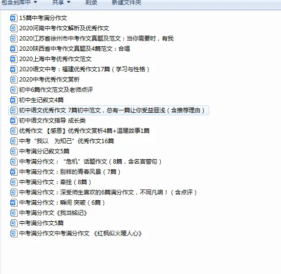 中考满分作文word合集 第1张