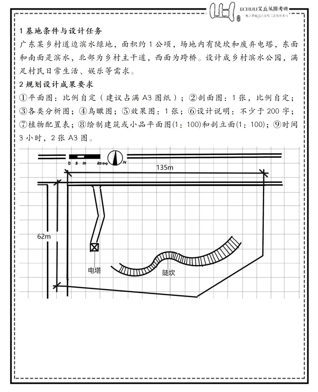 真题“丘”解 | 仲恺2024年风景园林快题真题解析(2) 第1张