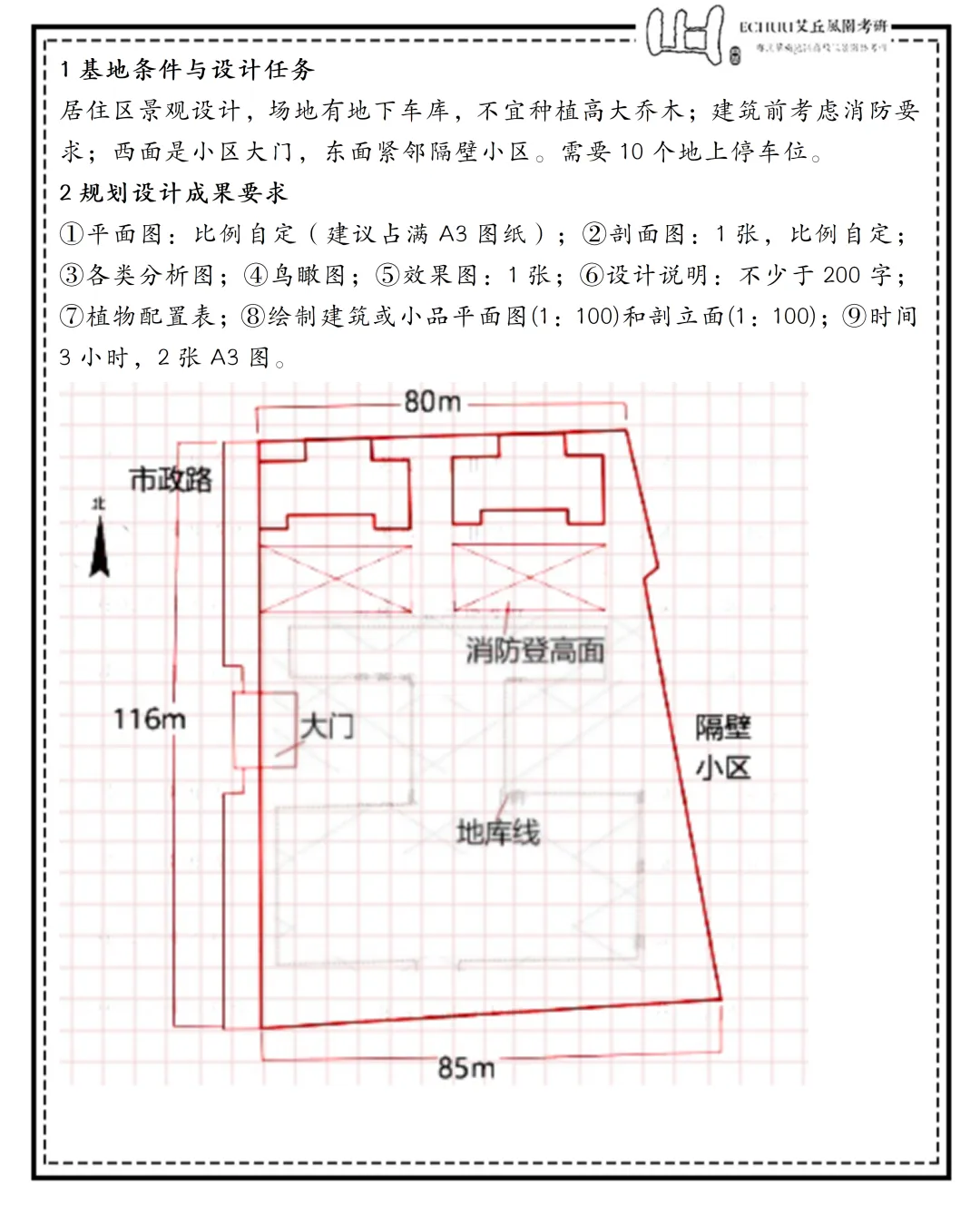 真题“丘”解 | 仲恺2022年风景园林快题真题解析 第1张