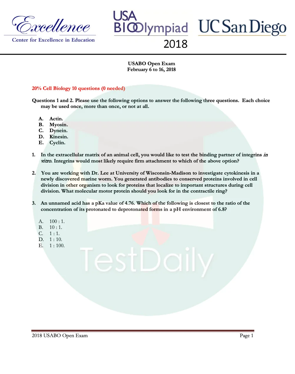 2026 USABO真题+解析免费领!一键预约领取 第3张